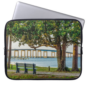 Funda Para Portátil Puente y banco del parque Navarre