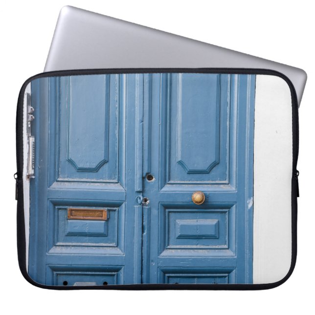 FUNDA PARA PORTÁTIL PUERTAS CON PANELES DE MADERA MARRÓN (Frente)