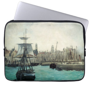 Funda Para Portátil Puerto en Calais por Manet, Arte Impresionismo Vin