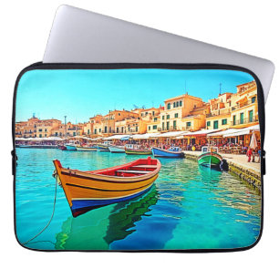 Funda Para Portátil Puerto vibrante: colisiones mediterráneas