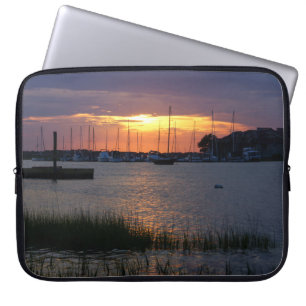 Funda Para Portátil Puesta de sol del río Folly