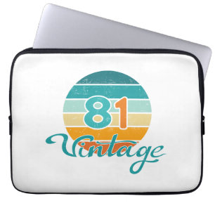 Funda Para Portátil Puesta de sol retro 81 Vintage angustiado