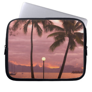 Funda Para Portátil Puesta de sol sobre Moorea desde Sofitel Maeva Bea