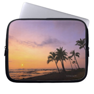 Funda Para Portátil Puesta del sol en la bahía de Kahaluu en Kona,