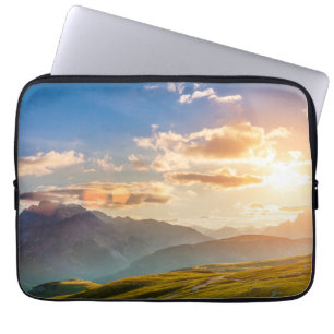 Funda Para Portátil Puesta del sol en las montañas