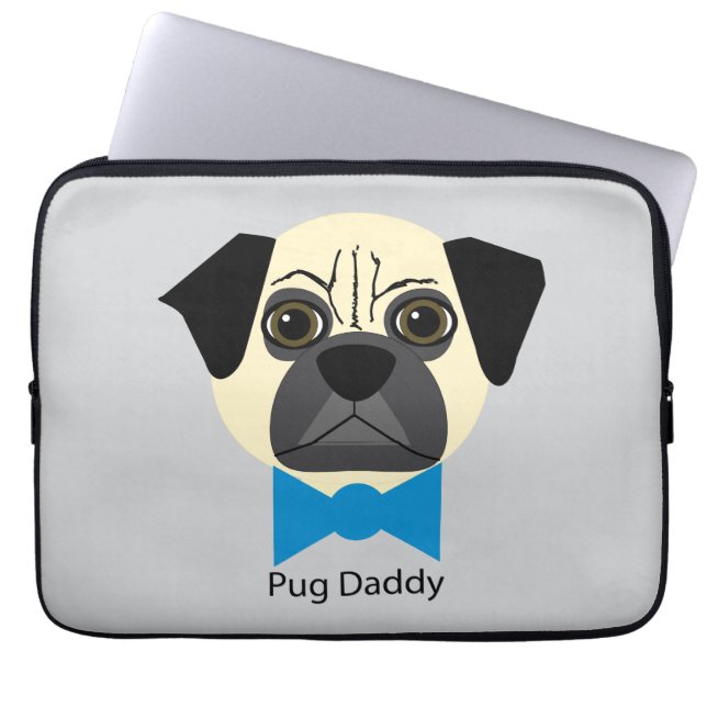 Funda Para Portátil Pug Daddy (Frente)