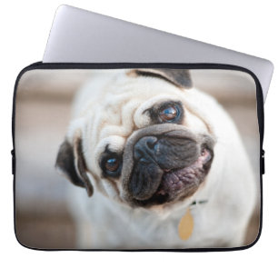 Funda Para Portátil Pug Head Tilt