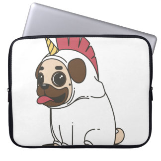 FUNDA PARA PORTÁTIL PUG UNICORN