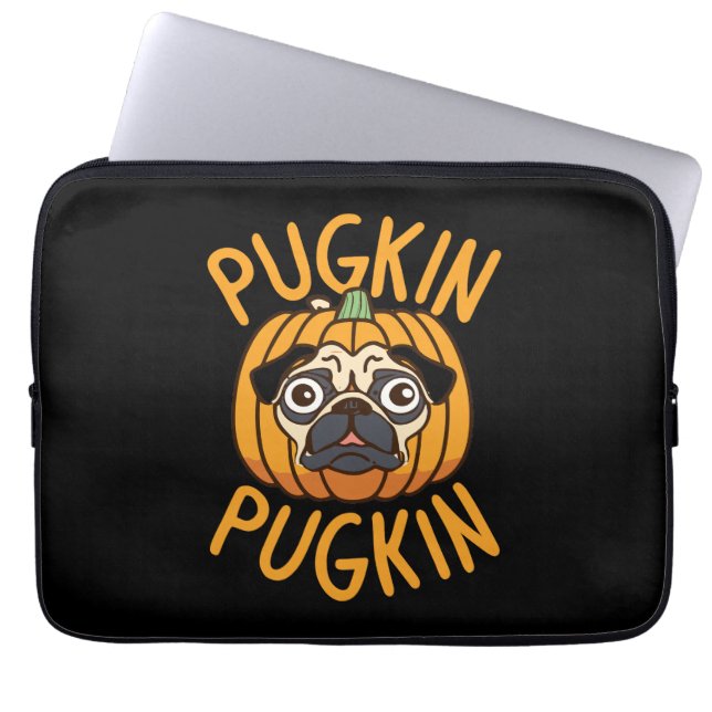 Funda Para Portátil Pugkin Pug Dog Halloween (Frente)