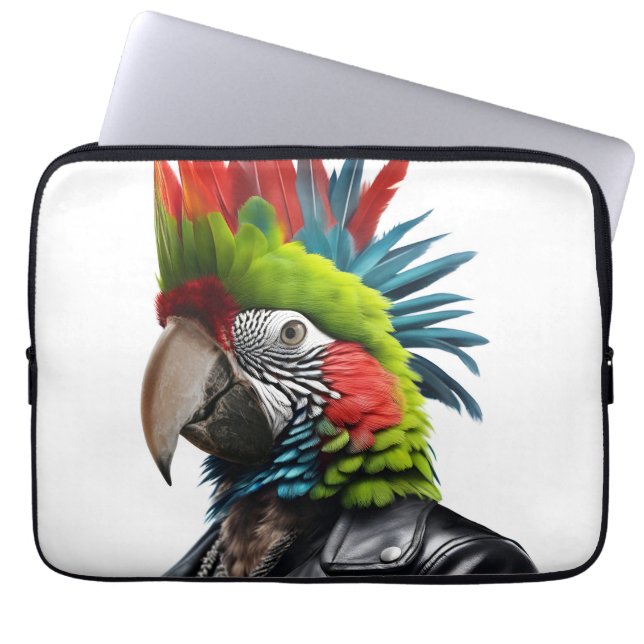 Funda Para Portátil Punk Parrot (Frente)