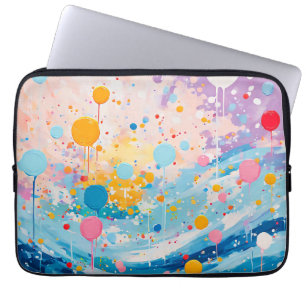 Funda Para Portátil Puntas de puntos coloridas salpicaduras