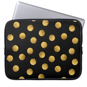 Funda Para Portátil Punto de la Polka del Oro: Sin Maravilla.