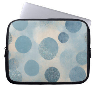 Funda Para Portátil Punto de lunares azul polvoriento