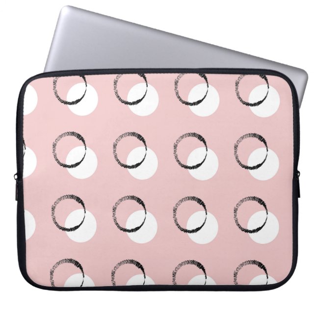 Funda Para Portátil Punto Polka, versátil patrón transparente (Frente)