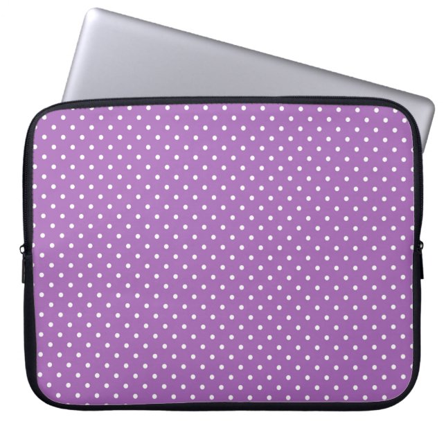 Funda Para Portátil Puntos de Polka (Frente)