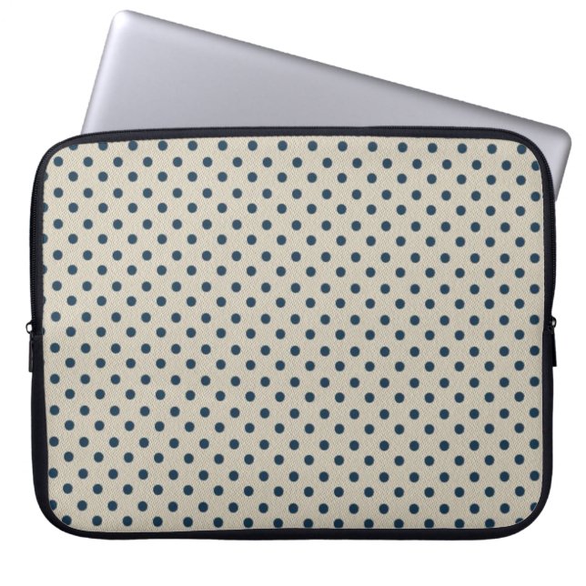 Funda Para Portátil Puntos de Polka (Frente)