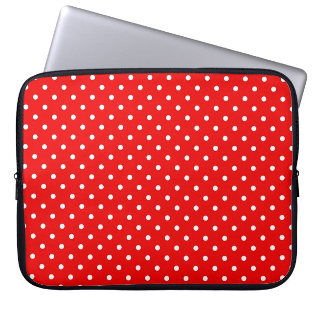 Funda Para Portátil Puntos de polka (Frente)