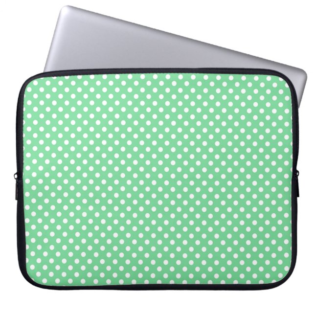 Funda Para Portátil Puntos de Polka (Frente)
