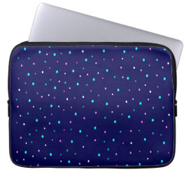 Funda Para Portátil Puntos de polka celeste