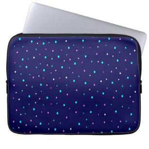 Funda Para Portátil Puntos de polka celeste