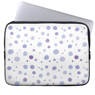 Funda Para Portátil puntos de polka pintados a mano