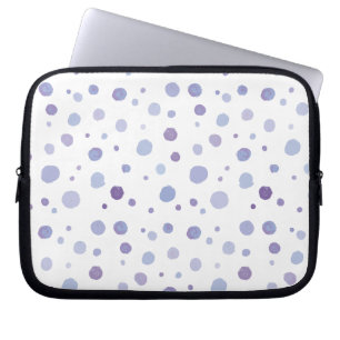 Funda Para Portátil puntos de polka pintados a mano