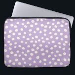 Funda Para Portátil Puntos púrpuras puntos de impresión de animales<br><div class="desc">Puntos de impresión de animales - Lugares dálmatas rubias.</div>