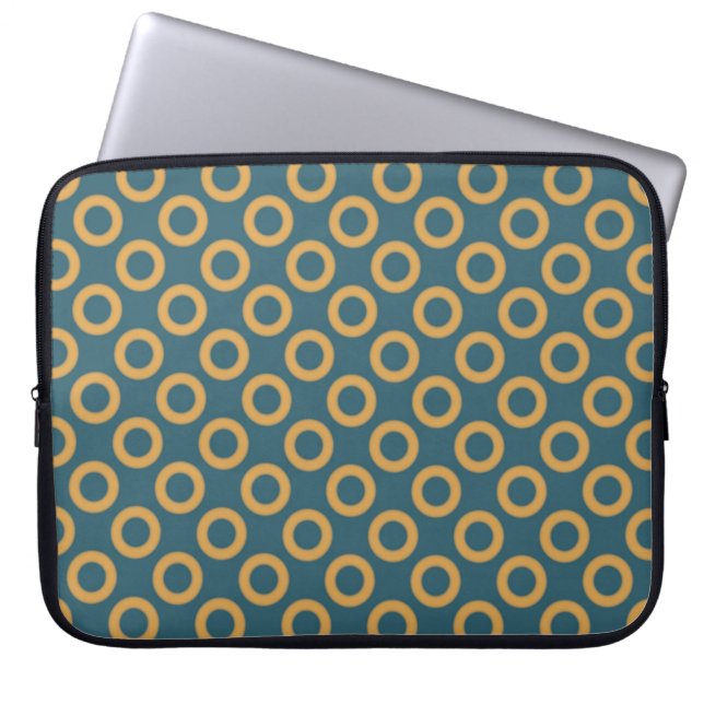 Funda Para Portátil Puntos retro (Frente)