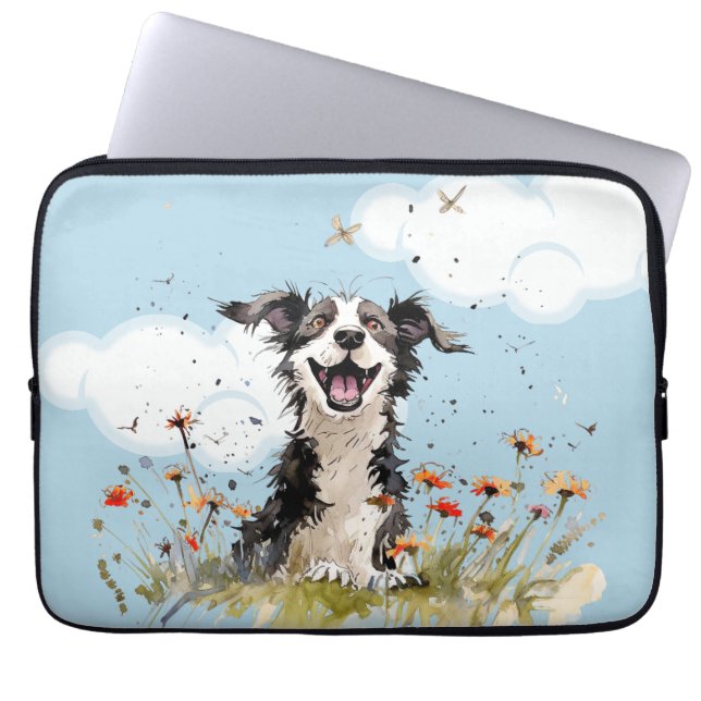 Funda Para Portátil Pupup feliz (Frente)