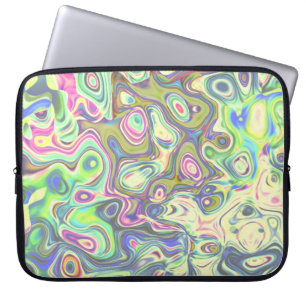 Funda Para Portátil Purple Abstract Amoeba Art Laptop Sleeve