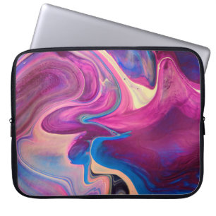 Funda Para Portátil Purple and Blue Acrylic Painting