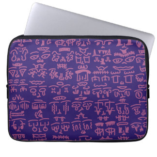 Funda Para Portátil Purple and Pink Doodle Laptop Sleeve – Abstract Ar