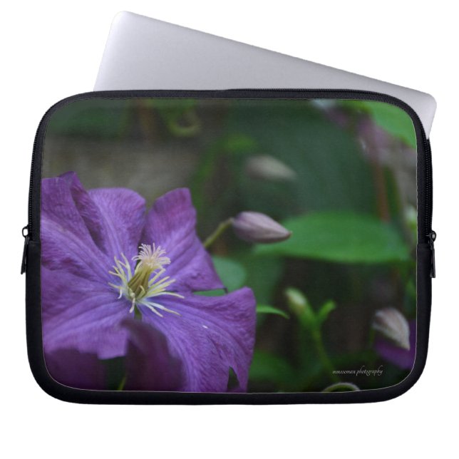 Funda Para Portátil Purple Clematis (Frente)