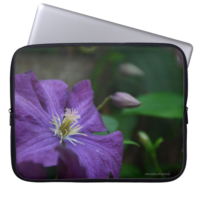 Funda Para Portátil Purple Clematis (Frente)