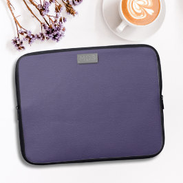 Funda Para Portátil Purple Faux Leather Look Monogramado Portátil Slee