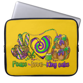 FUNDA PARA PORTÁTIL PURPLE GOLD GREEN PAACE LOEE KING CAKE