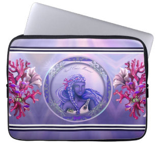 Funda Para Portátil Purple Ocean Mermaid Mouse Pad Laptop Sleeve