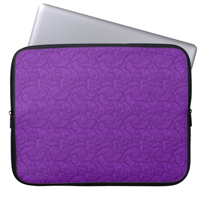 Funda Para Portátil Purple Paisley (Frente)