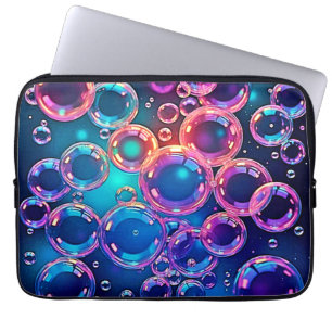 Funda Para Portátil Purple Pink Bubble Magic
