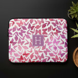 Funda Para Portátil Purple Watercolor Butterflies Pattern<br><div class="desc">Beautiful watercolor butterflies pattern in beautiful violet. Personalize it with your name,  monogram,  or any text of your choice.</div>