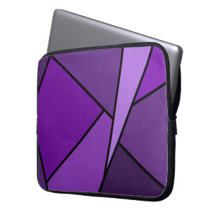 Funda Para Portátil Púrpura abstracto de polígonos
