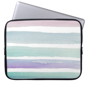 Funda Para Portátil Púrpura rosa color de agua