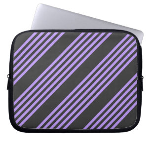 Funda Para Portátil Púrpura y carbón vegetal de cinco bandas