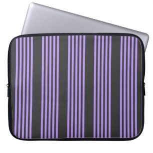 Funda Para Portátil Púrpura y carbón vegetal de cinco bandas