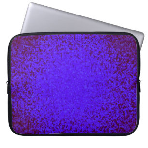 Funda para portátil purpurina azul brillante