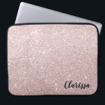 Funda Para Portátil purpurina color de rosa elegante del oro<br><div class="desc">Diseño minimalista,  moderno y elegante que representa el falso purpurina color de rosa del oro. Esta impresión hermosa y femenina,  con su efecto simple con todo imponente,  es perfecta para las mujeres jovenes contemporáneas. Impresione con el regalo o apenas la invitación único y elegante usted mismo.</div>