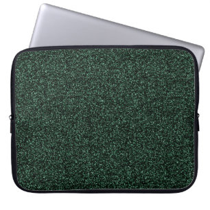 Funda Para Portátil Purpurina de imitación verde oscuro