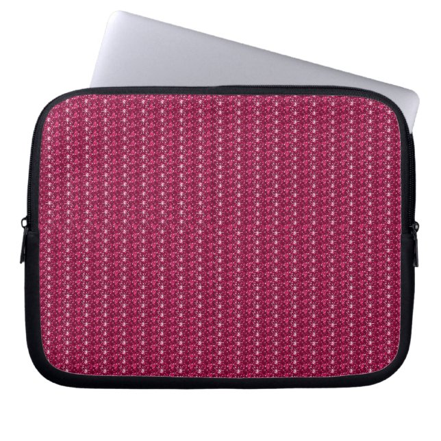 Funda Para Portátil Purpurina de Maroon de LaptopSleeve (Frente)