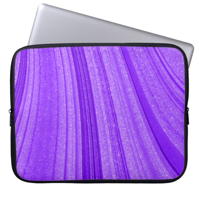Funda Para Portátil Purpurina de onda púrpura (Frente)