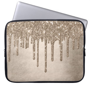 Funda Para Portátil Purpurina de tazas de goteo Boquilla de oro de C
